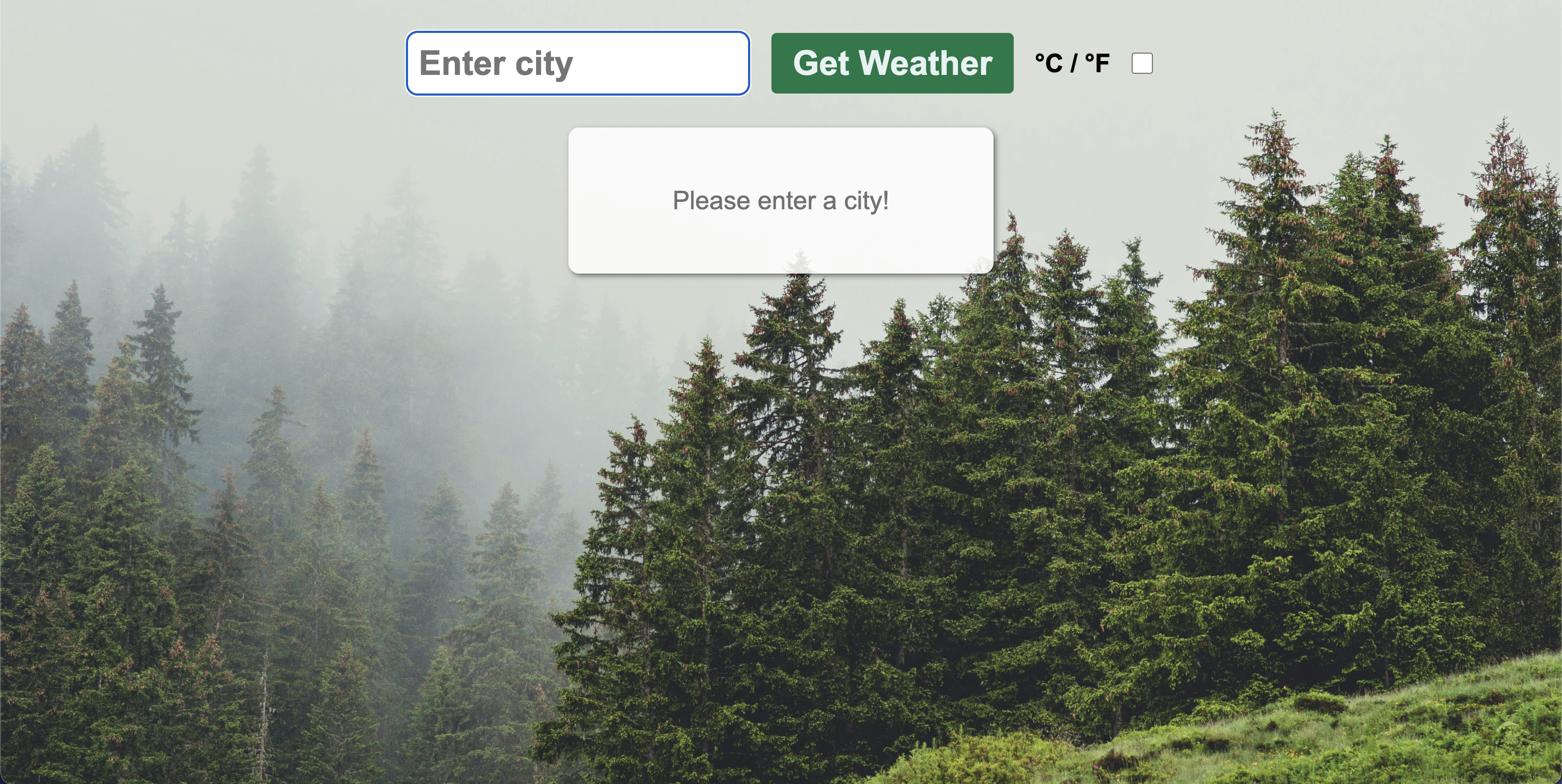 Weather Forecast Project